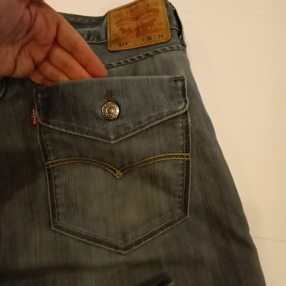 Levi's Men's 514 Slim Straight Leg Flap Back Pocket Red Tag Jeans - Picture 7 of 15